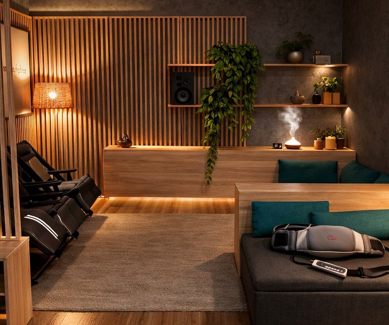 Detalhe: zona central na vista frontal.